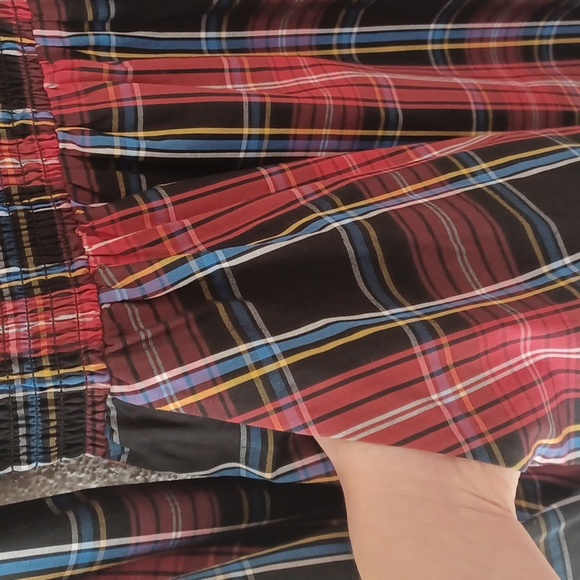 Draper James RSVP Plaid Midi Dress, Smocked Bodice, Lantern Sleeves, Pockets, XS - Picture 11 of 16